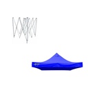 Toldo Plegable 3x3 Mt K-Pop Tela Premium Impermeable (AZUL)