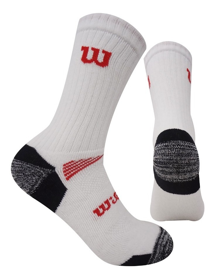 Medias largas deportiva de fibra sintetica Wilson Unisex X3 Unitalla