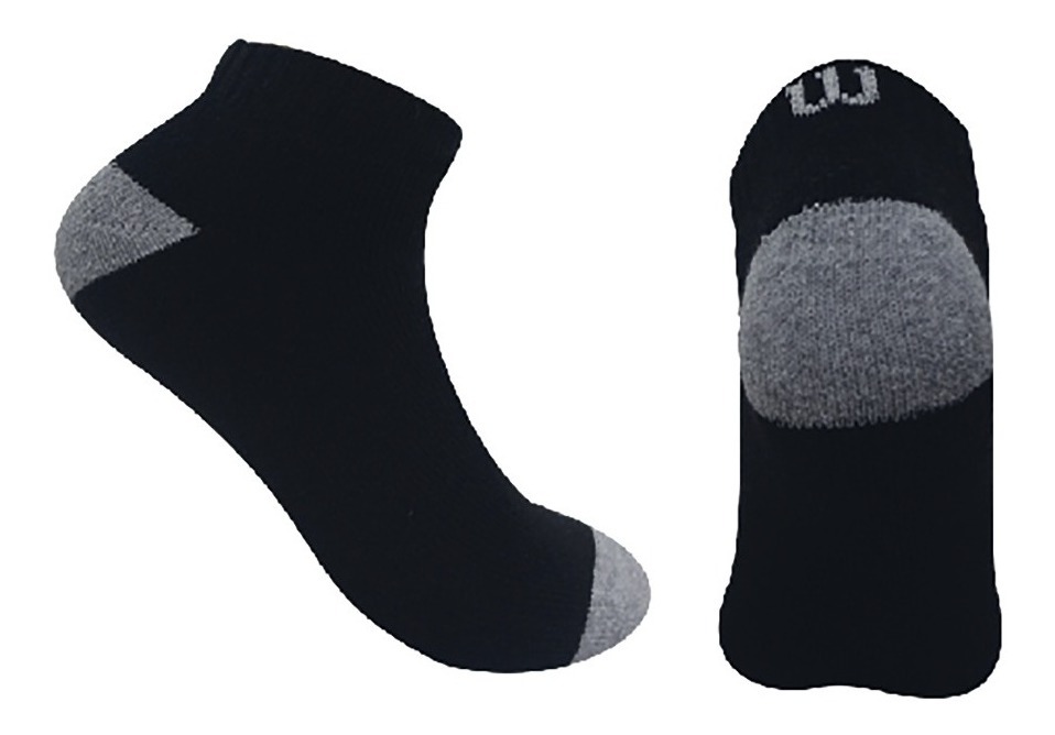 Calcetin/Media tobillera de algodón Wilson Unisex X3 Unitalla