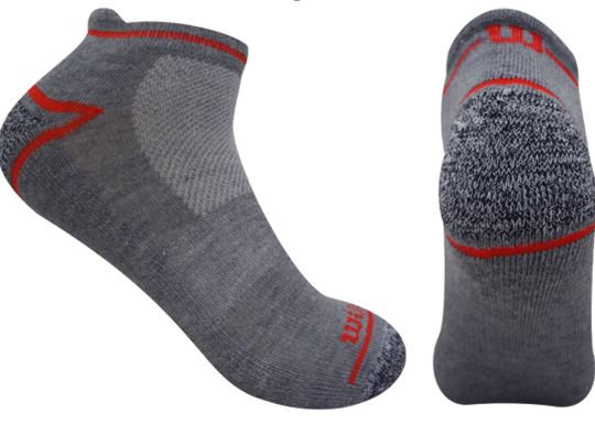 Calcetin/Media tobillera deportiva de algodón Wilson Unisex X3 Unitalla