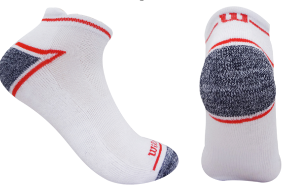 Calcetin/Media tobillera deportiva de algodón Wilson Unisex X3 Unitalla