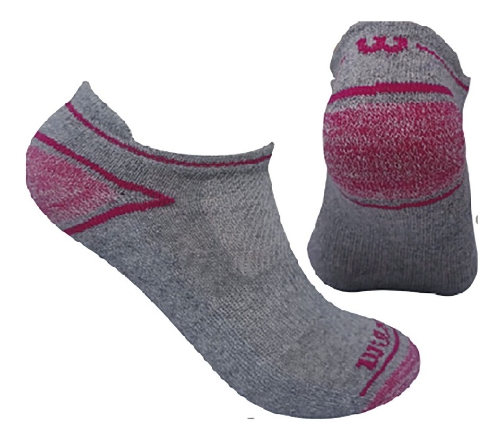 Calcetin/Media tobillera deportiva de fibra sintetica Wilson dama X3 Unitalla