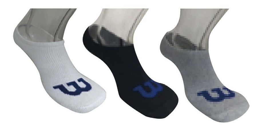 Calcetin/Media tobillera invisible de fibra sintetica Wilson dama X3 Surtido Unitalla  (copia)