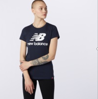 Camisa de mujer New Balance Essentials Azul (bulto x 8 und)