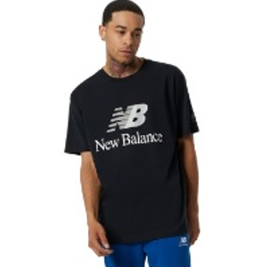 [MT21529-BK-Bult] Camisa de hombre New Balance Essentials Celebrate Negro (bulto x 8 und)