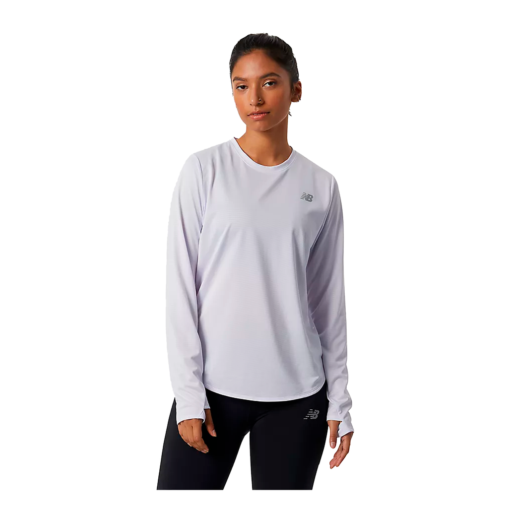Sweater de mujer New Balance Accelerate Blanco