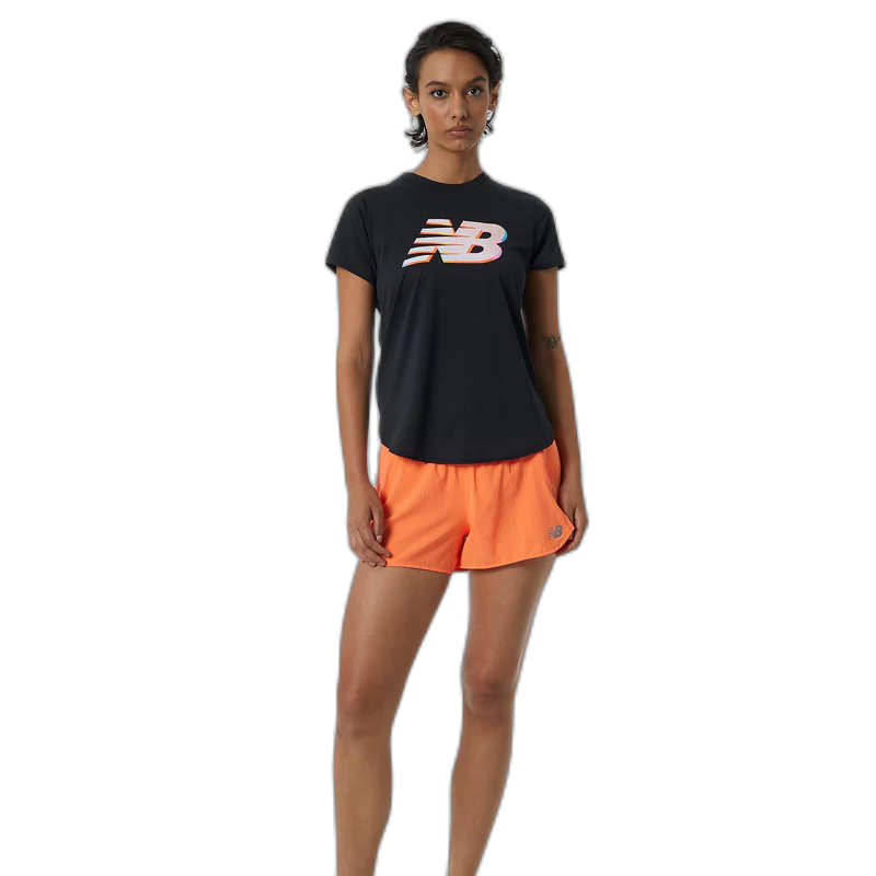 Camisa de mujer New Balance Graphic Accelerate Negro