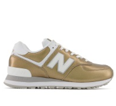 Zapato de Mujer New Balance 574 Dorado / Blanco (bulto x 12 pares)