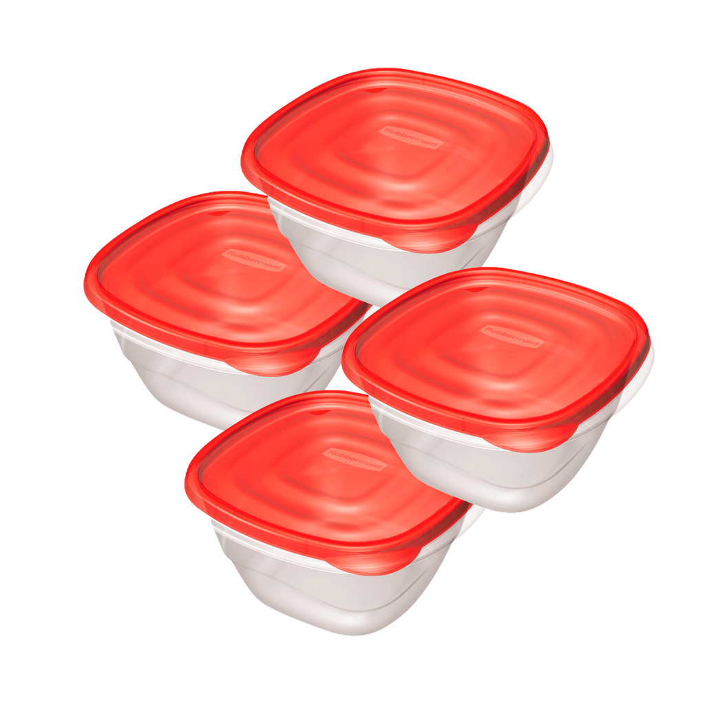 Set de 4 Recipientes con tapa (5.2C) Rubbermaid