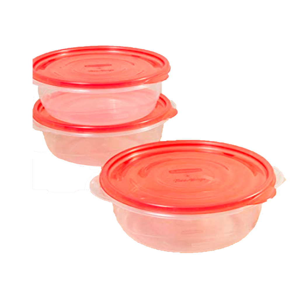 [2086733] Set de 3 Recipientes con tapa TakeAlongs Rubbermaid 1.18 L