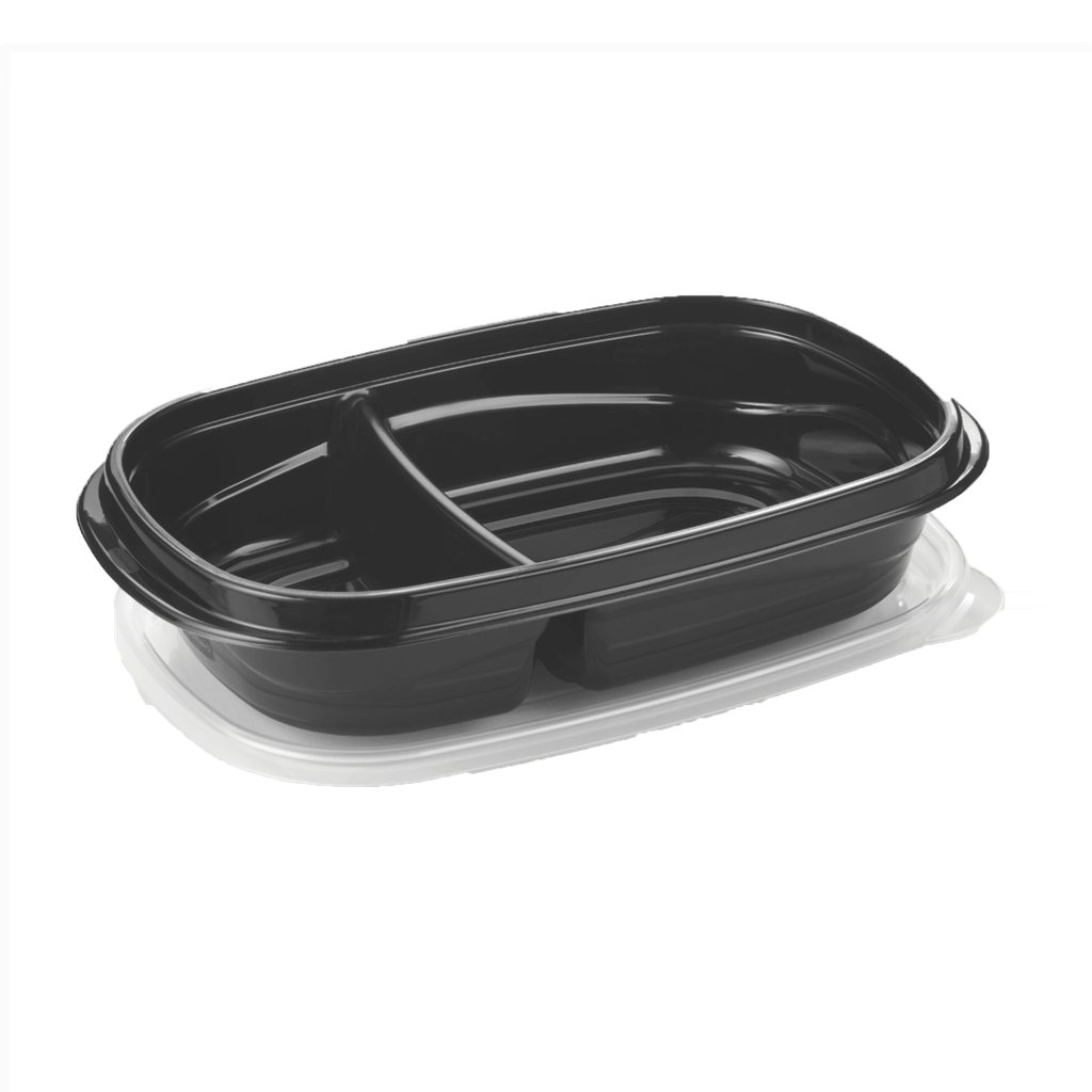 [2030326] Set de 10 Recipientes con tapa (3,7C) Negro Rubbermaid