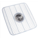 Alfombra mediana protectora antimicrobiana para fregaderos Gris Rubbermaid