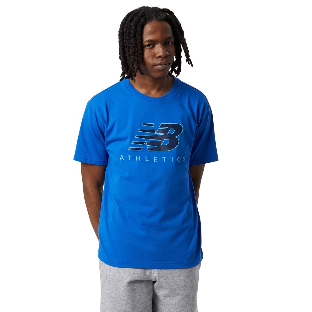 Camiseta de Hombre New Balance Athletics Graphic Logo Azul