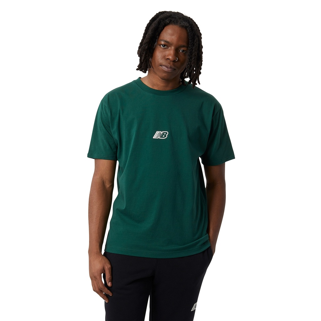 Camiseta de Hombre New Balance Essentials Graphic Verde