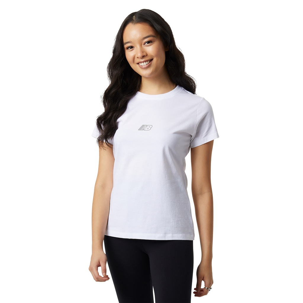 Camiseta de Mujer New Balance Essentials Blanco