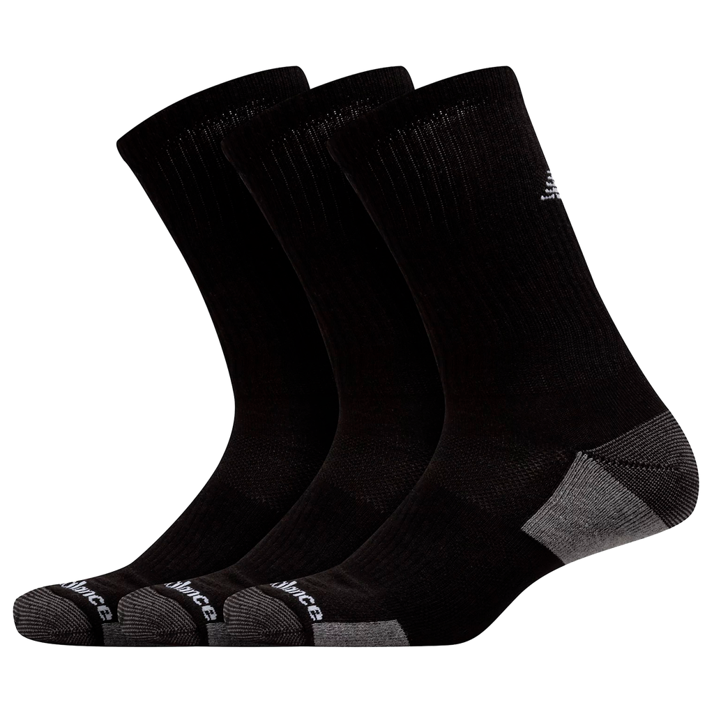 Medias Altas New Balance Essential 3 Pack Negro