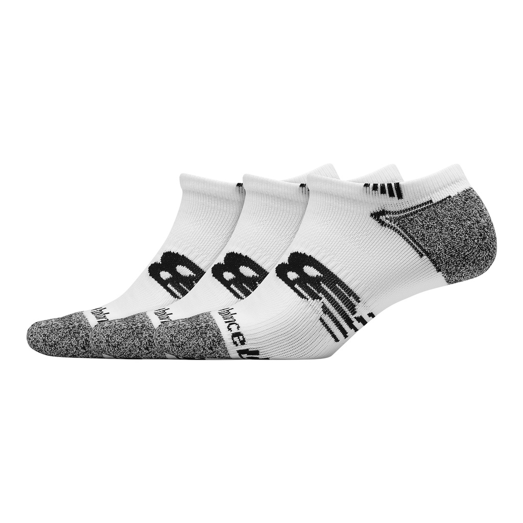 [LAS44223-WT-L] Medias Cortas New Balance No Show Run 3 Pack Blanco (L)