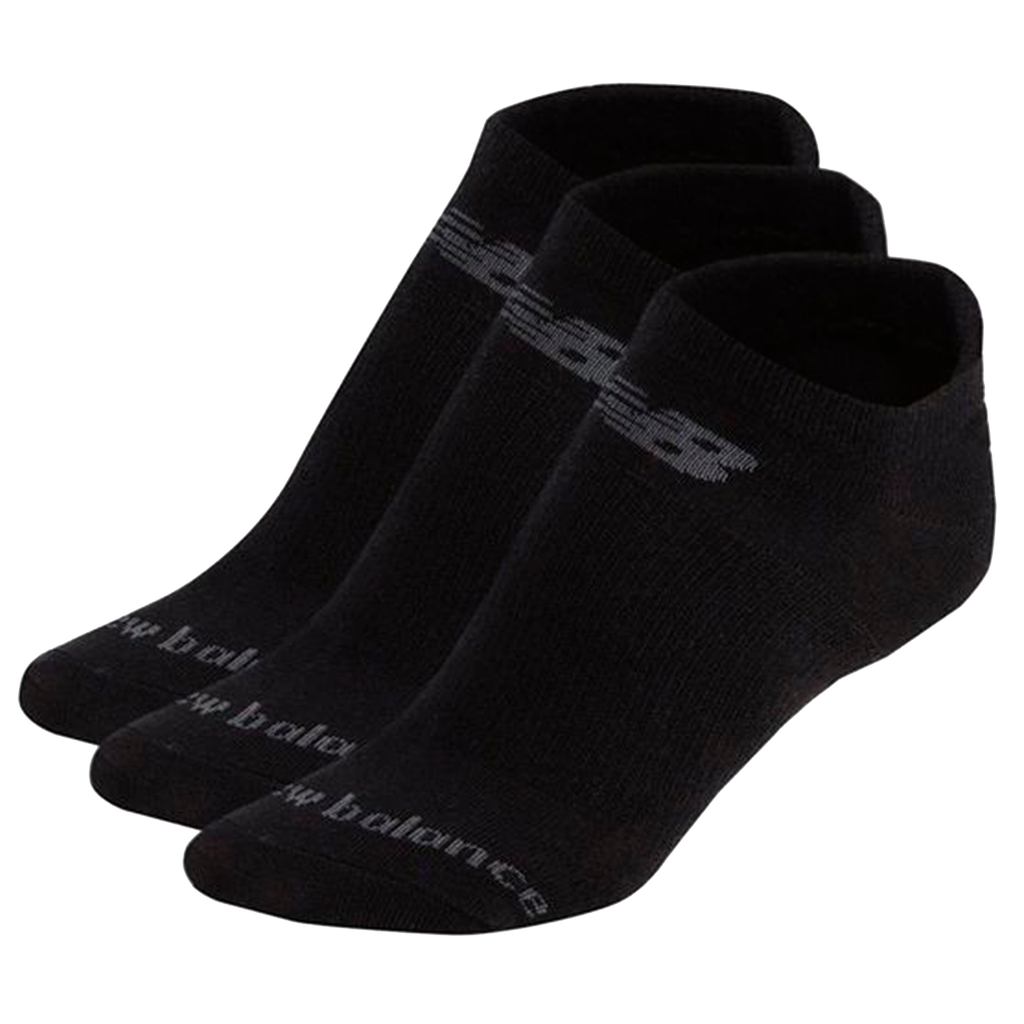 [LAS95123-BK-L] Medias Cortas New Balance Cottom Flat 3 Pack Negro (L)