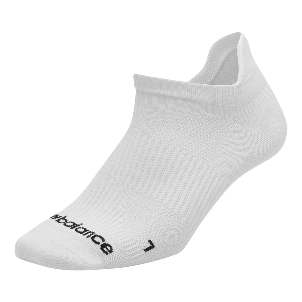 [LAS55451-WT-L] Medias Cortas New Balance Run Flat Knit No Show Blanco (L)