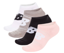 Medias cortas New Balance Light Weight Invisible Socks 4 Pack Multicolor