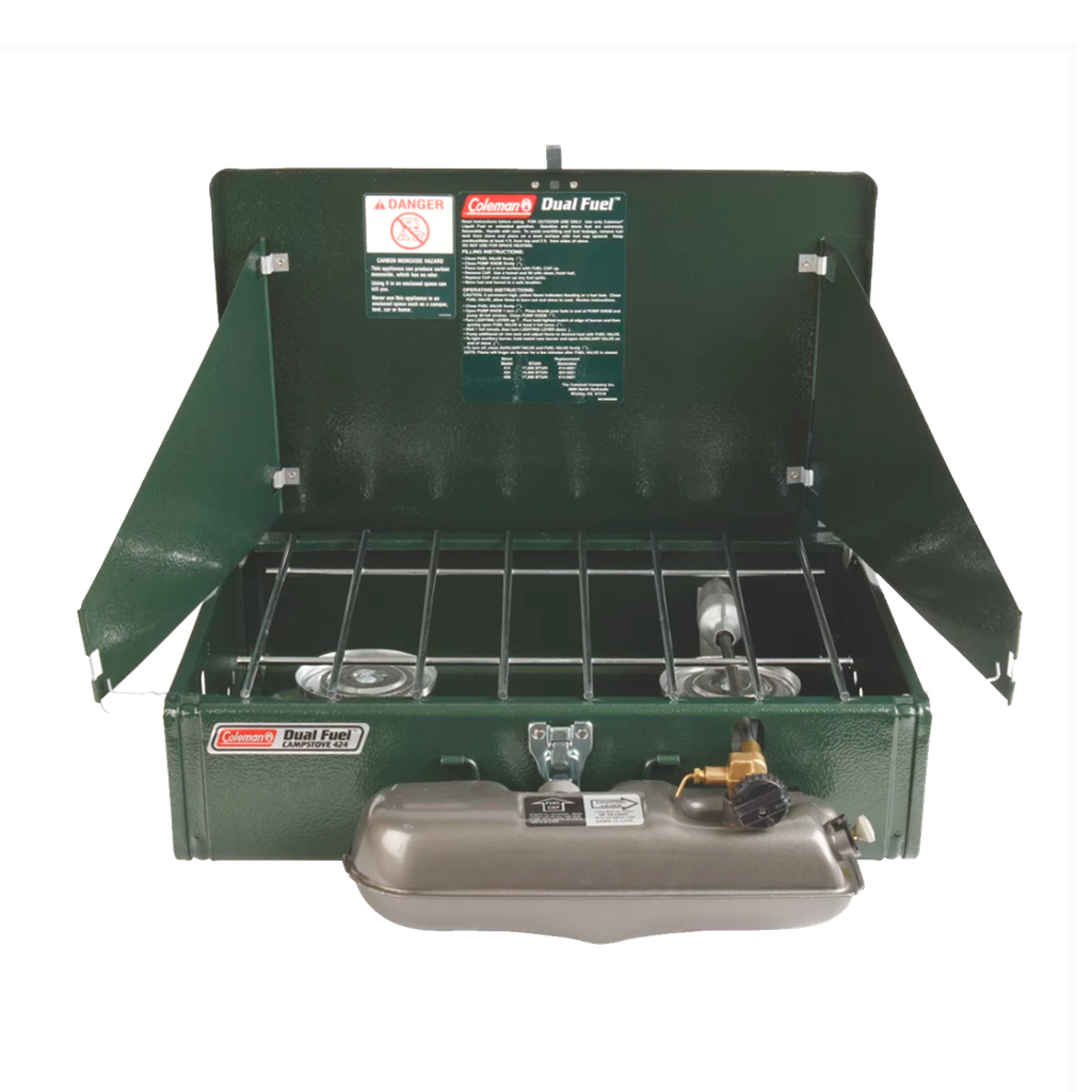 Cocinilla 2 hornillas Coleman Guide Series® Dual Fuel™ Verde