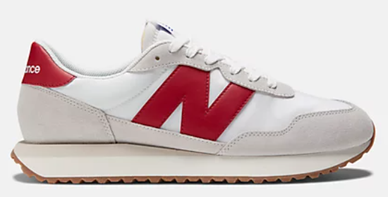 Zapato de hombre New Balance 237 Blanco/Rojo (copiar)
