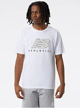 Camiseta de Hombre New Balance Athletics Graphic Logo Blanca (copiar)