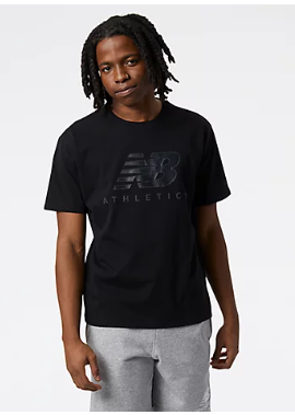 Camiseta de Hombre New Balance Athletics Graphic Logo Negra (copiar)