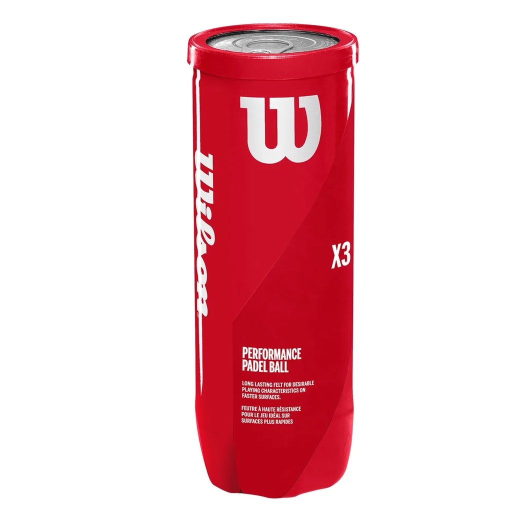 Pelotas de Pádel Tubo de 3 Unidades Wilson 3P