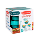 Set de Envases 16 Pzas Varios Tamaños Takealongs Rubbermaid Verde 