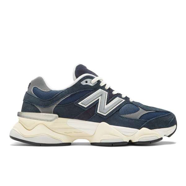 [U9060ECB-D-10.5] Zapato Unisex Lifestyle New Balance 9060 (Azul Marino y Blanco, 10.5)