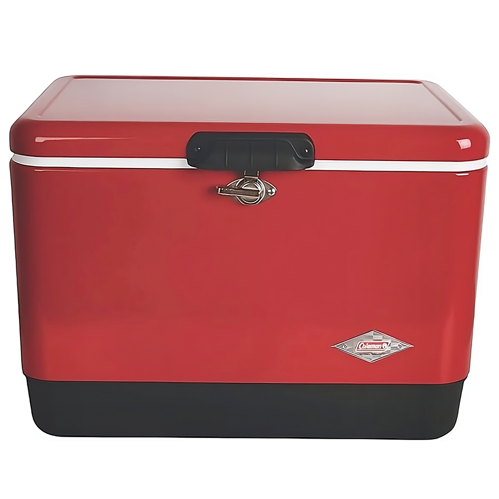 [3000006615] Cava Coleman Vintage con Cinturón de Acero  54 QT (Rojo y Negro)