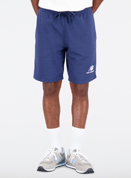 Short New Balance Essentials Stacked Logo French Terry