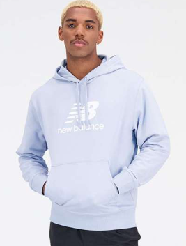 Sueter New Balance Essential Stacked Logo French Terry Azul Claro (8 unidades)