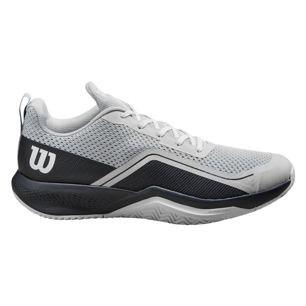 [WRS333190U075] Zapato de Tenis Wilson Rush Pro Lite  (Gris y Negro, 7.5)