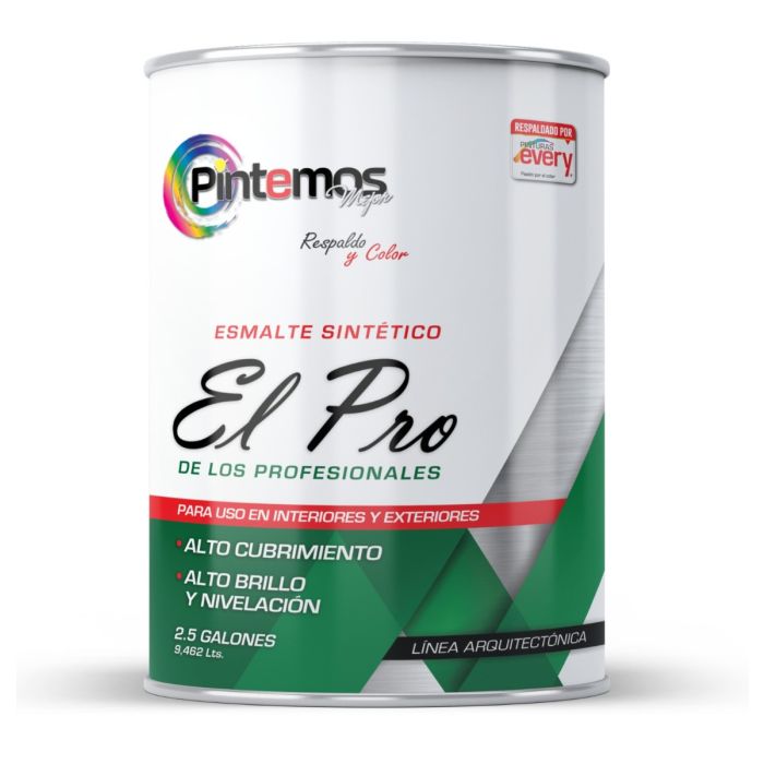 Pintura Anticorrosivo Alquílico Pintemos Pro 1/4 Galón