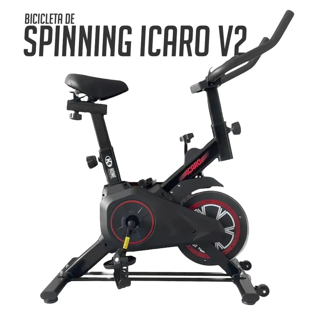 [66147] Spinning Bike K6 Icaro V2  (NEGRO/ROJO)