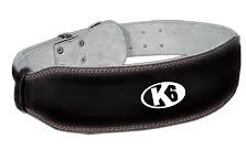 Cinturón para Levantar Pesas K6 Bull de Cuero 