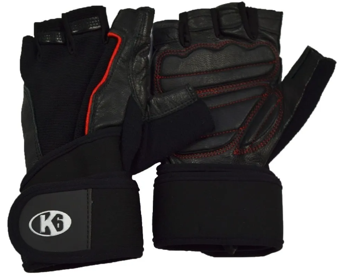 Guantes para Pesas K6 Ice Border Rojo