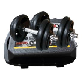 Set de Mancuerna Multiagarre K6 Goma 10 kg