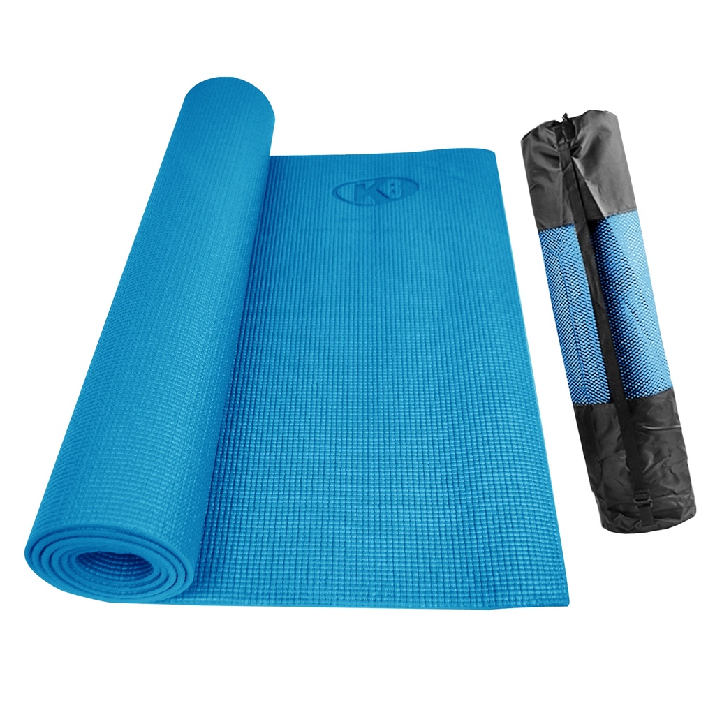[67127] Mat de Yoga K6 con Bolso 5mm (AZUL CLARO)