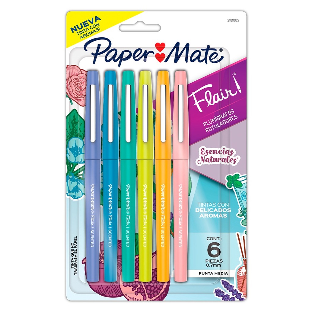 [2181005] Bolígrafos Perfumado Paper Mate Flair Bx8 