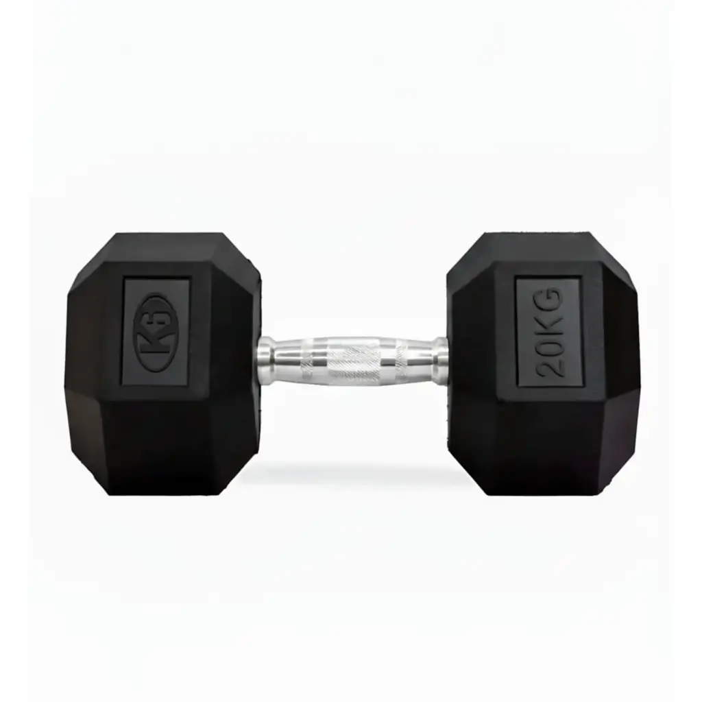 Mancuerna Pesa K6 Hexagonal Encauchetada 20kg