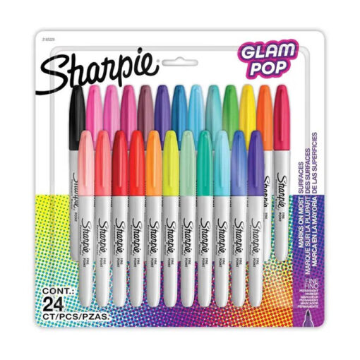 Marcadores Sharpie Fine Glam Pop X24