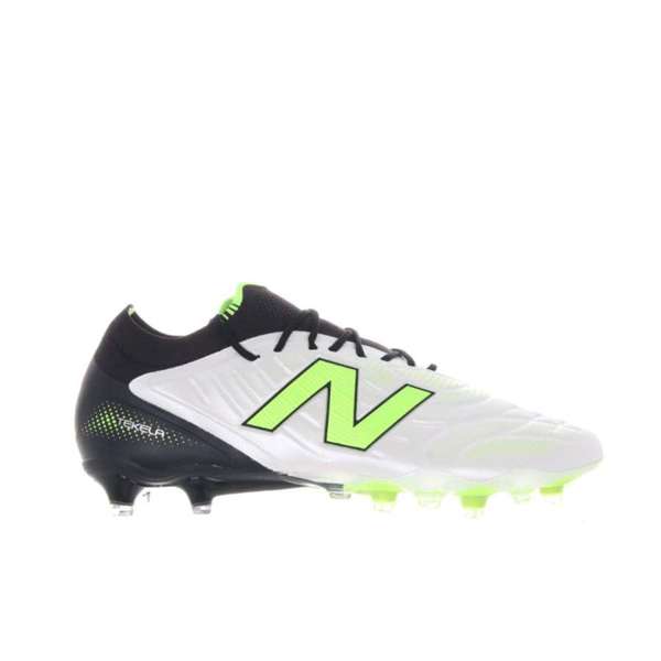 [ST1FLSP5-D-10.5] Tacos de Fútbol New Balance Tekela Elite Low Laced FG v5 (BLANCO/NEGRO, 10.5)