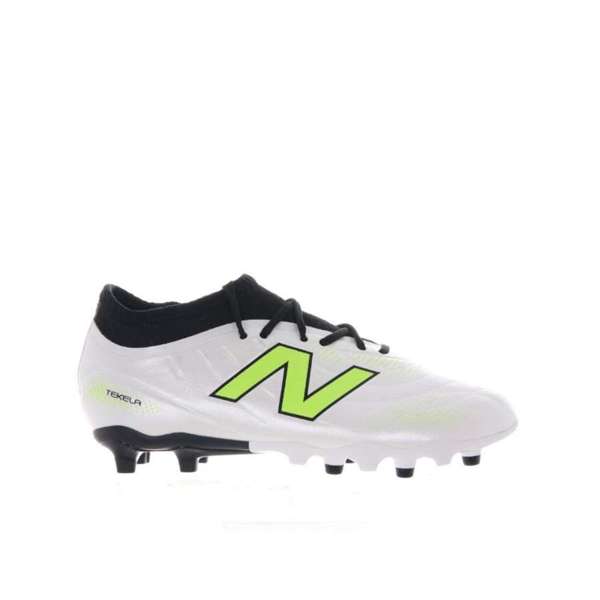 [SJT3FSP5-M-10.5] Tacos de Fútbol New Balance Tekela Team Low Laced Junior FG v5 (BLANCO/NEGRO, 10.5)