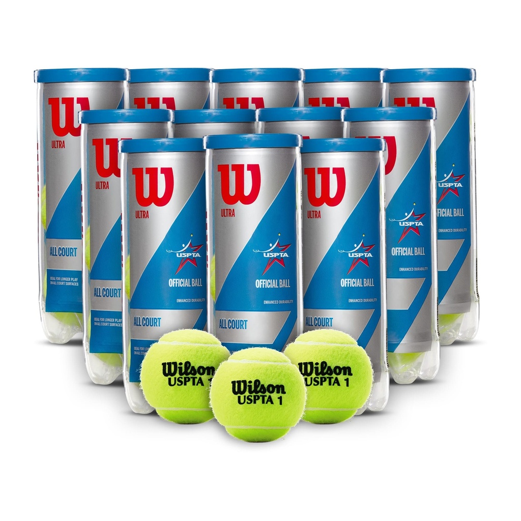 [COMBOWRT109500X12T] Combo Pelotas de Tenis Wilson Ultra All Court 3P X 12T
