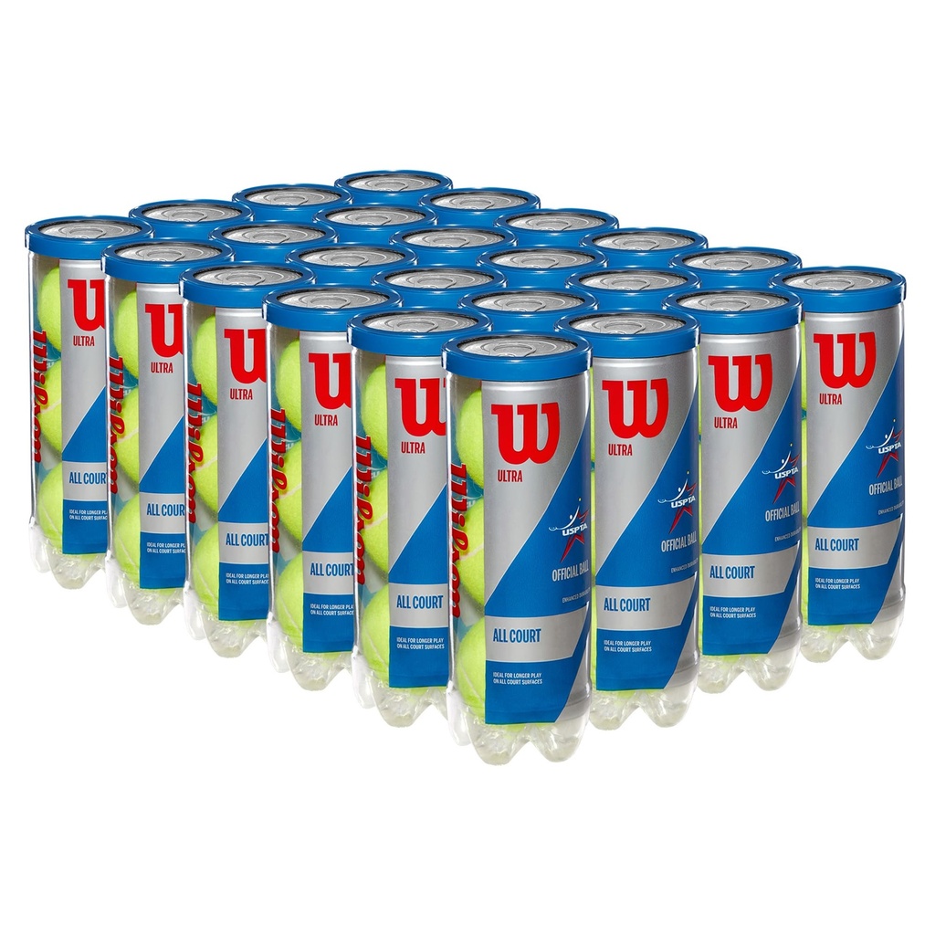 [COMBOWRT109500X24T] Caja de Pelotas de Tenis Wilson Ultra All Court 3P X 24T 