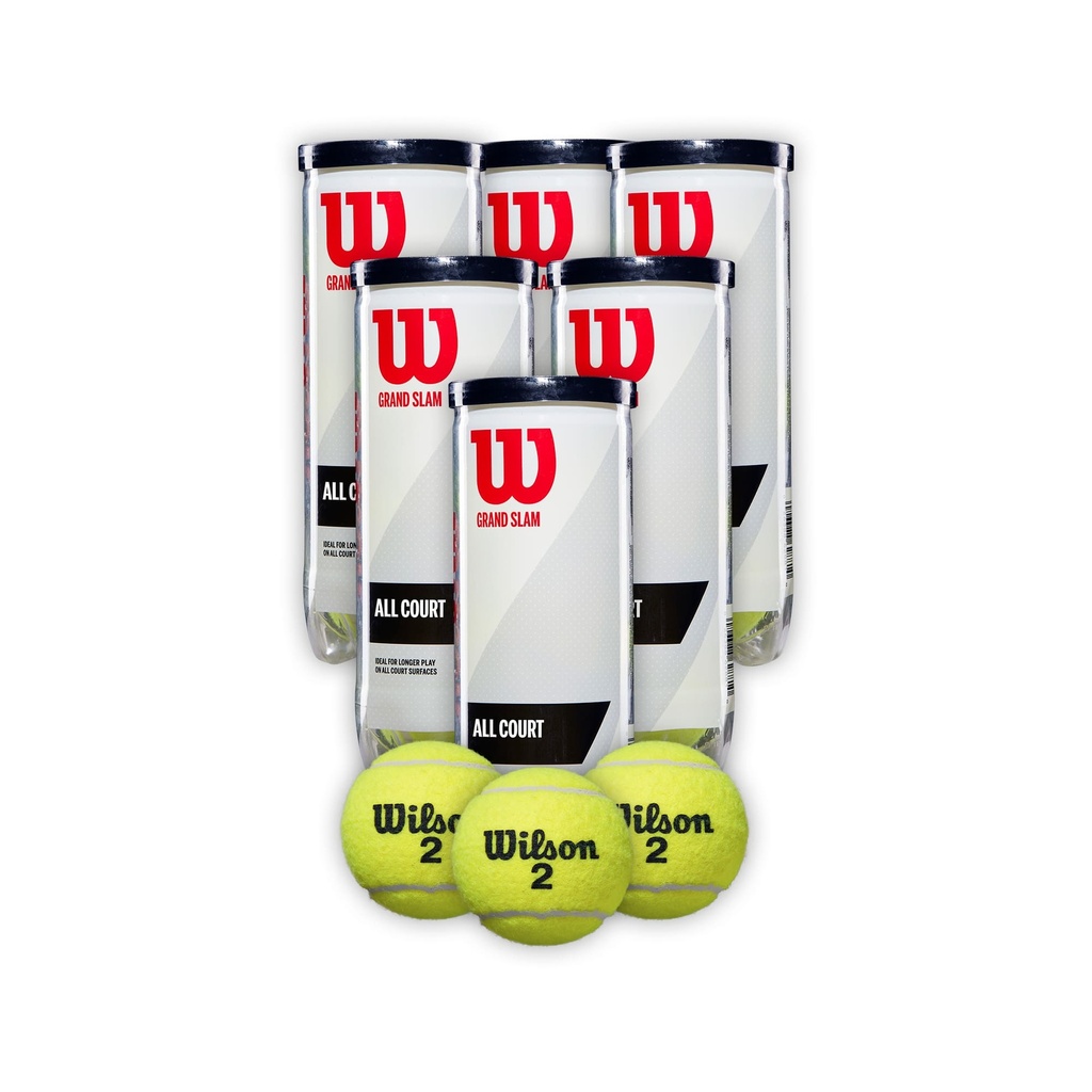 [COMBOWRT1043X6T] Combo Pelotas de Tenis Wilson Grand Slam Tarro 3P X 6T