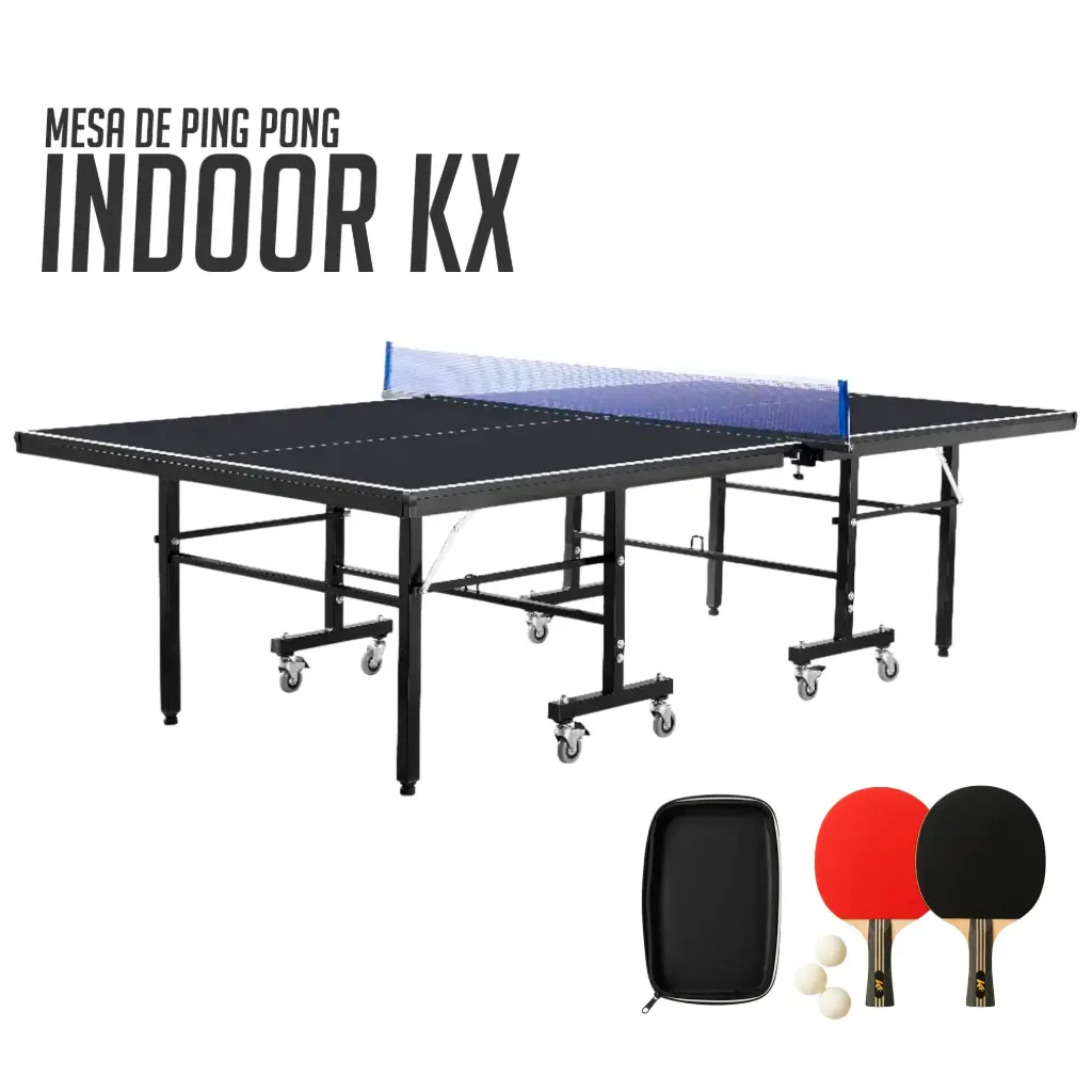 [51086] Indoor Ping Pong Table KX 18mm with Accessories
